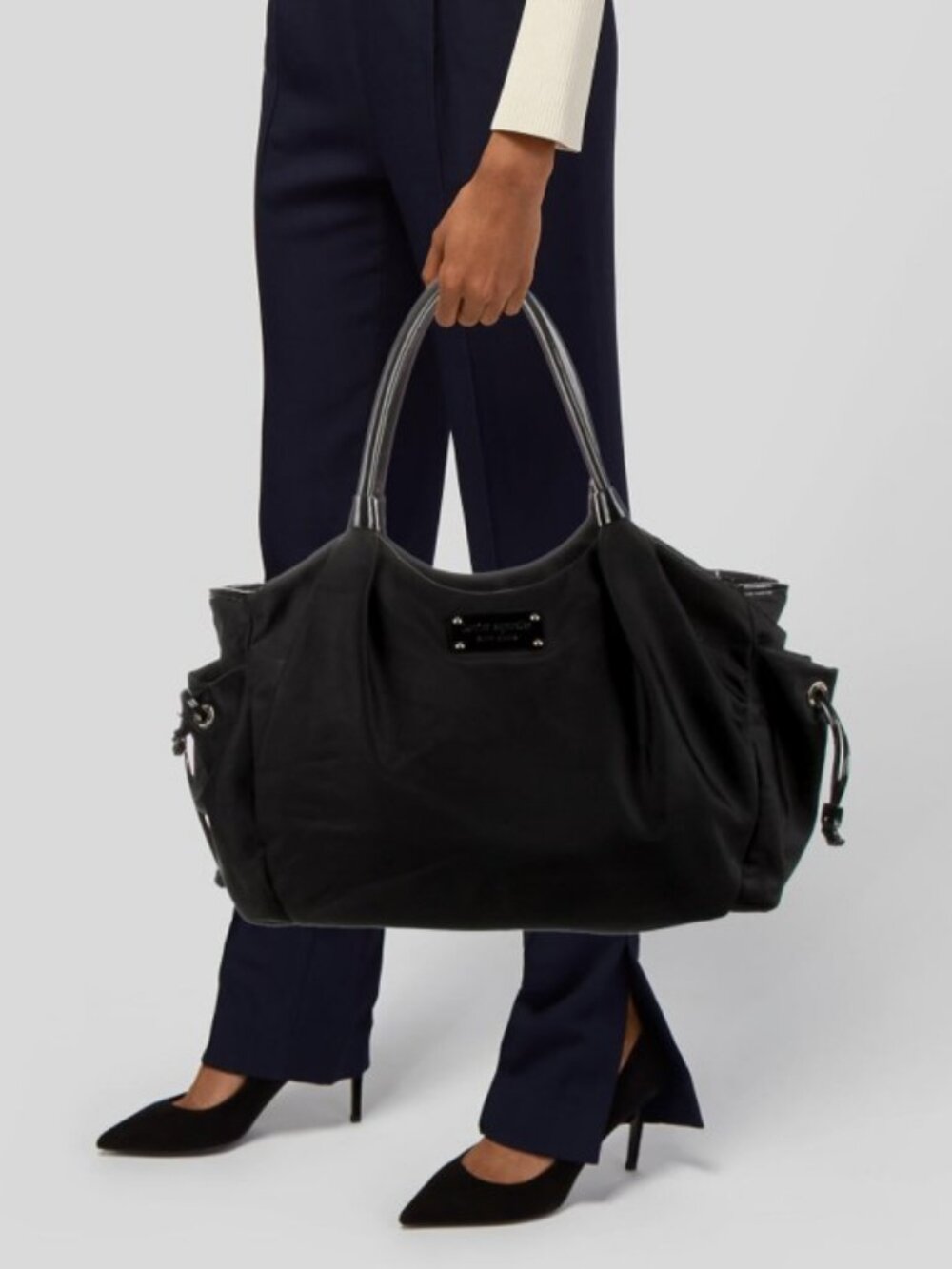 Kate Spade nylon "Stevie" travel tote bag black women's